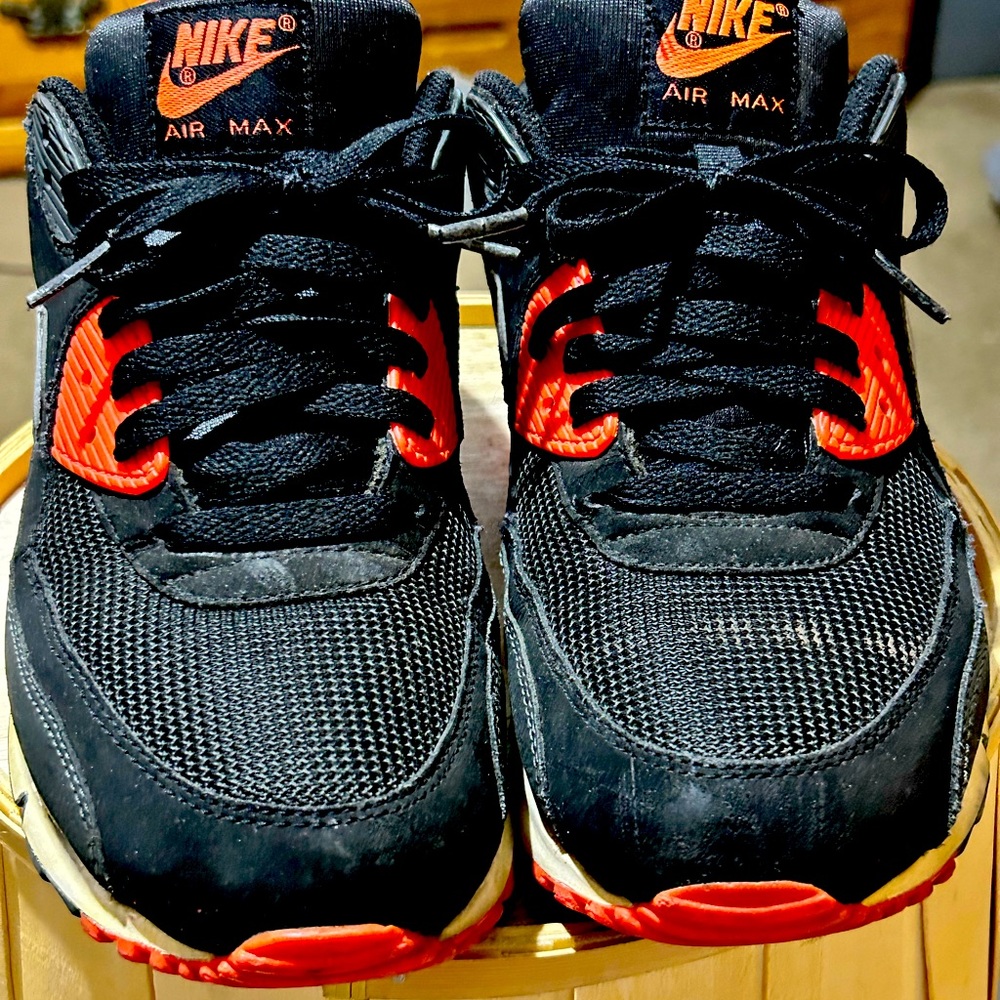 Mens Nike Air Max 90 Black Infrared 2013